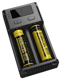 IntelliCharger New i2 2 Μπαταριών Ni-MH/Li-ion Μεγέθους AA/AAA/D/18650/21700 NiteCore