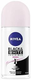 Black & White Invisible Original Anti-perspirant Αποσμητικό 48h σε Roll-On 50ml Nivea