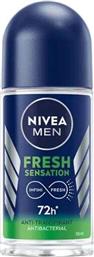 Men Fresh Sensation Αποσμητικό 72h σε Roll-On 50ml Nivea