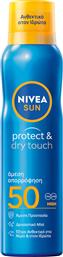 Nivea Protect & Dry Touch Αδιάβροχη Αντηλιακή Λοσιόν για το Σώμα SPF50 σε Spray 200ml