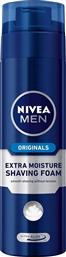 Nivea Men Originals Extra Moisture Αφρός Ξυρίσματος με Αλόη για Ξηρές & Ευαίσθητες Επιδερμίδες 250ml Κωδικός: 7180349