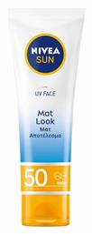 Sun UV Αδιάβροχη Αντηλιακή Κρέμα Προσώπου SPF50 50ml Nivea