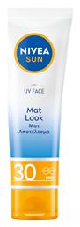 Sun UV Cream Mat Look SPF30 Αντηλιακή Κρέμα Nivea