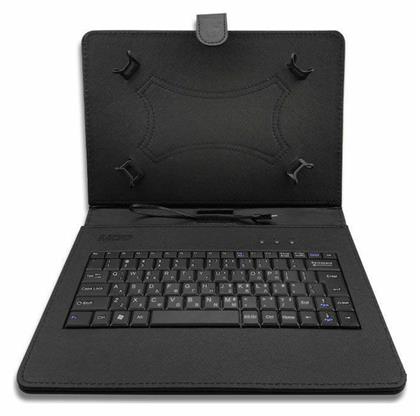 TCK-10 Flip Cover Δερματίνης με Πληκτρολόγιο Μαύρο (Universal 10'') NOD