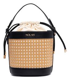 Cannes Beige Black Τσάντα Ώμου & Χιαστί Nolah