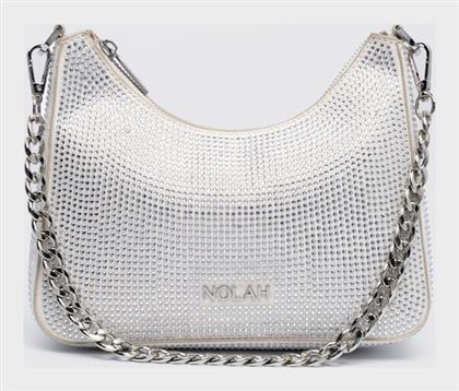 Primrose Γυναικεία Τσάντα Ώμου Ασημί Nolah