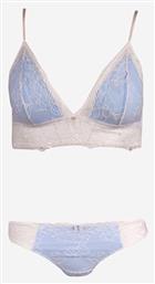 Δαντελένιο Σετ Εσωρούχων Bralette με Brazil Γαλάζιο Norddiva