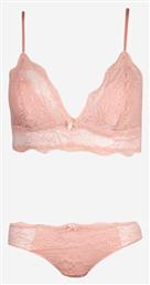 Δαντελένιο Σετ Εσωρούχων Bralette με Brazil Σομόν Norddiva