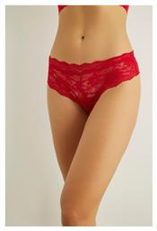 Daniela Γυναικείο String με Δαντέλα Κόκκινο Norddiva Lingerie