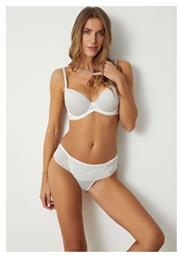 Δαντελένιο Σετ Εσωρούχων Σουτιέν με Brazil Γκρι Norddiva Lingerie