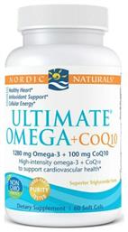 Ultimate Omega 1280mg & CoQ10 100mg Ιχθυέλαιο 60 μαλακές κάψουλες Nordic Naturals