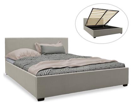 Norse Κρεβάτι Υπέρδιπλο με Αποθηκευτικό Χώρο για Στρώμα 160x200cm Γκρι - Pakketo