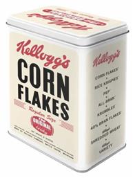 Κουτί Δημητριακών Kelloggs Retro Μεταλλικό 14x10x20cm Nostalgic Art