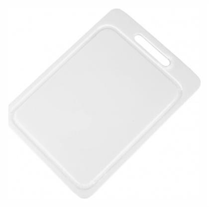 Πλάκα Κοπής Πολυαιθυλενίου Λευκή 27x16x1cm Novatex