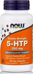 Now Foods 5-HTP Double Strength 200mg 60 φυτικές κάψουλες