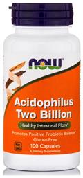 Acidophilus Two Billion 100 κάψουλες Now Foods