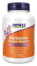 Berberine Glucose Support Βερβερίδα 90 μαλακές κάψουλες Now Foods