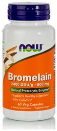Bromelain 500mg 60 φυτικές κάψουλες Now Foods