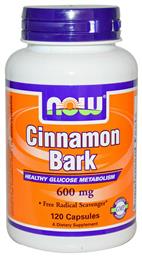 Cinnamon Bark Ceylon Cinnamon 600mg 120 κάψουλες Now Foods
