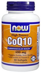 CoQ10 400mg 30 μαλακές κάψουλες Now Foods