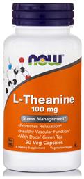 L-Theanine 100mg 90 φυτικές κάψουλες Now Foods