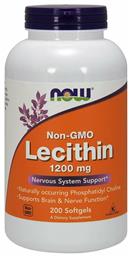 Lecithin 1200mg 200 μαλακές κάψουλες Now Foods