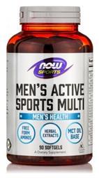 Men's Active Sports Multi 90 μαλακές κάψουλες Now Foods