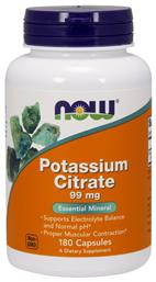 Potassium Citrate 99mg 180 κάψουλες Now Foods