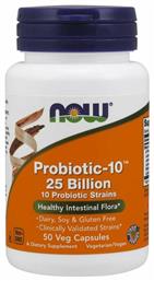 Probiotic-10 25 Billion 50 φυτικές κάψουλες Now Foods