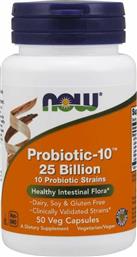 Now Foods Probiotic-10 25 Billion Προβιοτικά 50 φυτικές κάψουλες