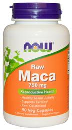 Raw Maca 90 φυτικές κάψουλες Now Foods