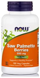 Saw Palmetto 550mg 100 κάψουλες Now Foods