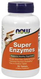 Super Enzymes 90 Ταμπλέτες Now Foods
