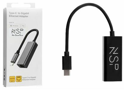 N08 USB-C Αντάπτορας Δικτύου για Ενσύρματη σύνδεση Gigabit Ethernet NSP