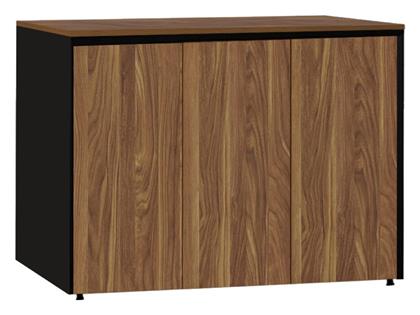 Ντουλάπι Γραφείου Ξύλινο Oscar Καρυδί-ανθρακί 120x40x80cm - Pakketo