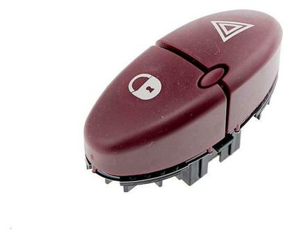 Διακόπτης Αλάρμ Αυτοκινήτου για Peugeot 206 1998+ 5pin Κόκκινο NTY