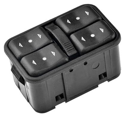Διακόπτης Παραθύρων Αυτοκινήτου για Opel Astra / Meriva / Zafira 12pin Μαύρο NTY