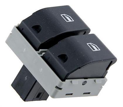 Διακόπτης Παραθύρων Αυτοκινήτου για Seat Ibiza / Cordoba 2002-2009 - Fox 2003-2014 - Polo 2001-2012 Μαύρο NTY