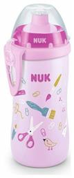 Εκπαιδευτικό Μπιμπερό Junior Cup Καπάκι Push Pull 36m+ Ροζ 300ml 300ml Nuk
