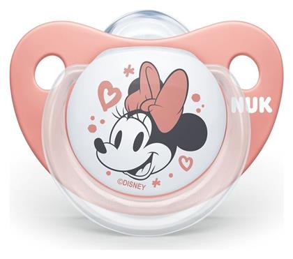 Ορθοδοντική Πιπίλα Σιλικόνης για 0-6 μηνών Minnie με Θήκη Pink Nuk