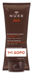 Αφρόλουτρο σε Gel για Άνδρες για Σώμα, Μαλλιά & Πρόσωπο 2x200ml Nuxe