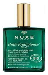 Huile Prodiegieuse Neroli Βιολογικό και Ξηρό Έλαιο Λεβάντας για Πρόσωπο, Μαλλιά και Σώμα 100ml Nuxe