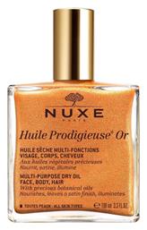 Huile Prodigieuse OR Ξηρό Λάδι με Λάμψη για Πρόσωπο, Μαλλιά και Σώμα Nuxe