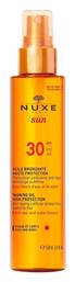 Sun Tanning Oil SPF30 Αντηλιακό Λάδι Nuxe
