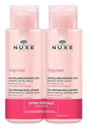 Very Rose Micellar Water Ντεμακιγιάζ 2x400ml Nuxe