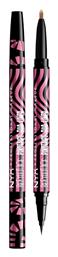 Makeup Beetlejuice Pin Stripe Πινέλο Eye Liner 01 Pink Chrome Nyx Professional