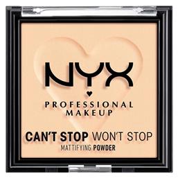 Makeup Can't Stop Won't Stop Matte Powder Πούδρα 02 Light 6gr Nyx Professional από το Pharm24