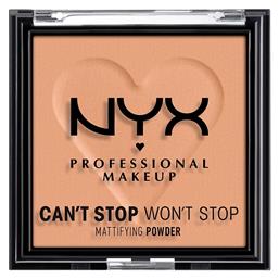 Makeup Can't Stop Won't Stop Matte Powder Πούδρα 06 Tan 6gr Nyx Professional