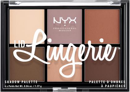 Nyx Professional Makeup Lid Lingerie Παλέτα με Σκιές Ματιών σε Στερεή Μορφή Πολύχρωμη 1.37gr από το Galerie De Beaute