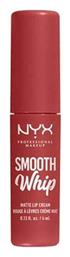 Makeup Smooth Whip Matte Lip Cream Liquid Κραγιόν Matte 4ml Nyx Professional
